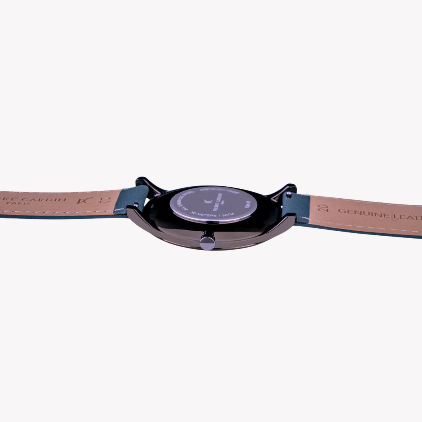 Pierre Cardin Men's Gray Leather & Stainless Steel Watch | CBA.4007-2